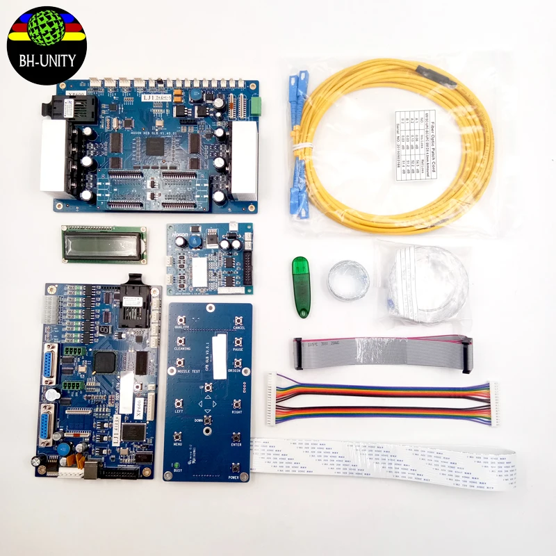 HOSON XP 600 board set double heads xp600 kit board usb version for eco solvent printer with dx10 dx11 printhead afbeelding