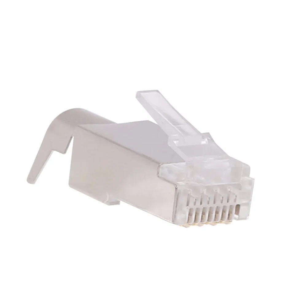 5 шт. RJ45 8P8C CAT7 сетевой кабель Модульные вилки экранированная версия AWG23 0,57 мм