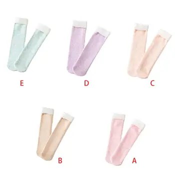 

Women Girls Autumn Winter Warm Socks Fashion Simple Lady Adult Casual Thick Home Floor Sock Foot Warmer Hosiery 5 Styles