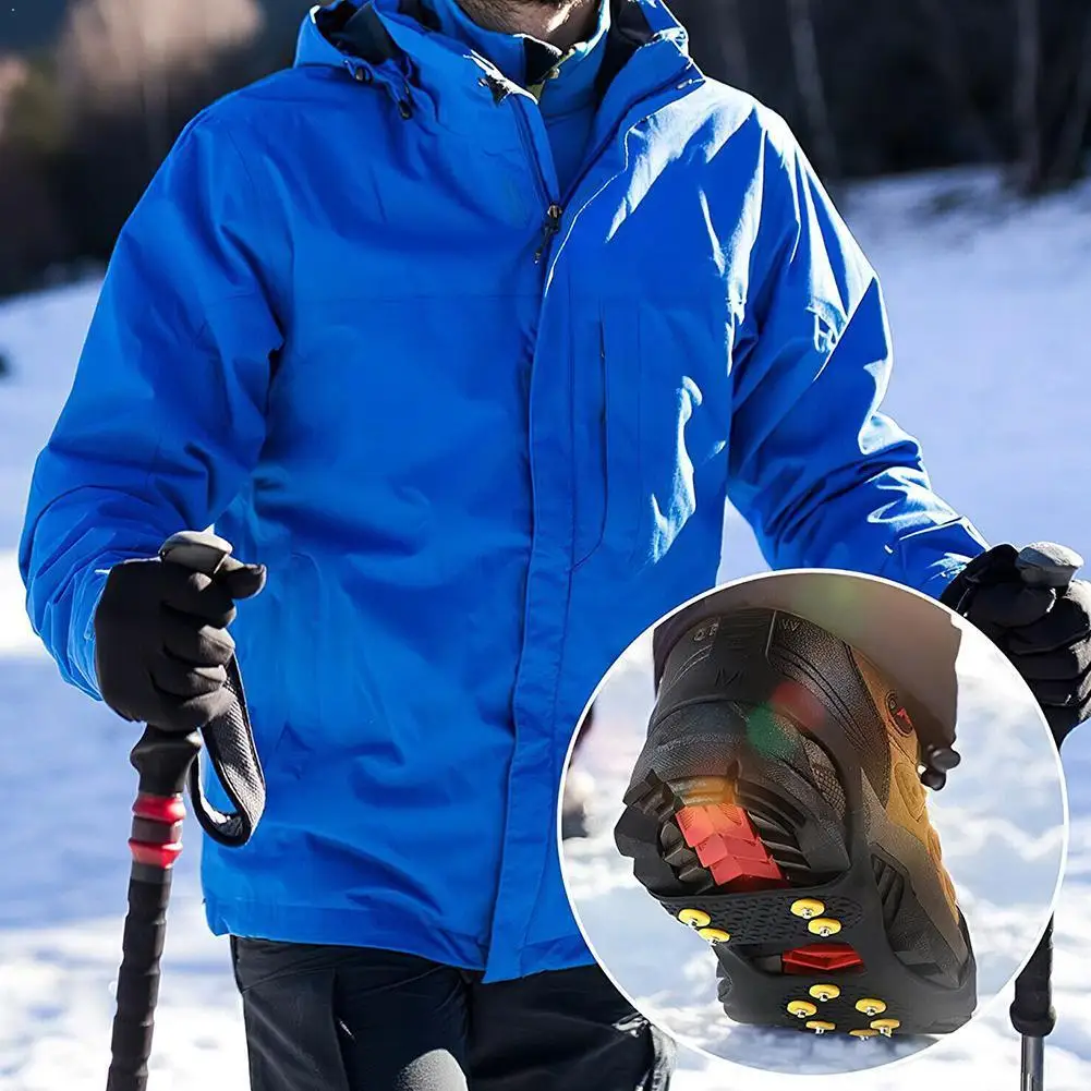 

10-tooth crampons anti-skid shoe cover 10 nail crampons chain ice anti-skid anti-skid cover shoe shoe P2M2