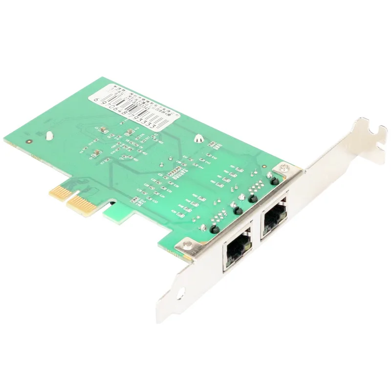 10/100/1000 Мбит/с двухпортовый PCI-E X1 Gigabit Ethernet Сетевая карта LAN контроллер для адаптера проводной Чипсет intel broadcom5079
