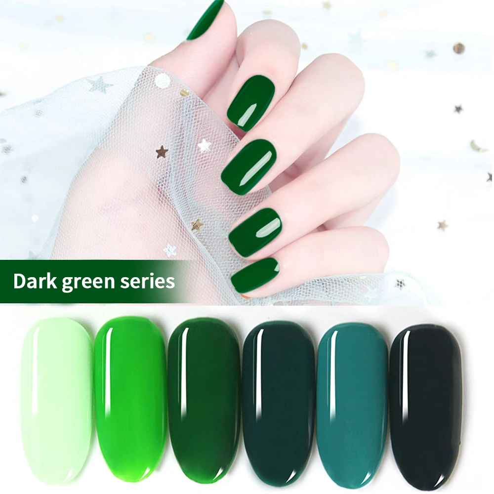 

Green nail polish ink green nail phototherapy glue lasting vernis ongle hot authentic 10ml