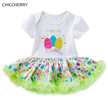

Fashion 2020 New Arrival Toddler Easter Outfit One Piece Baby Girl Rompers Dress Lace Tutu Kids Clothes Newborn Infant Clothing