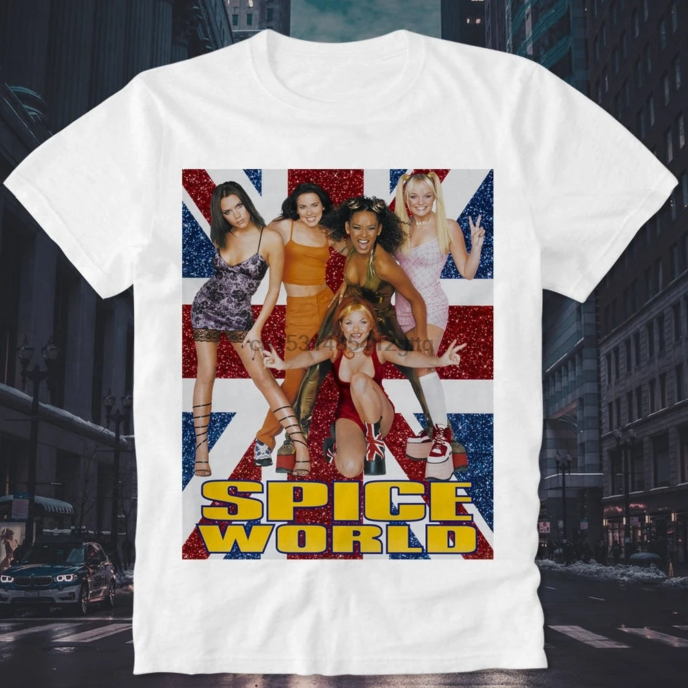 Футболка Spice Girls World Tour 2019 Posh Mel B C Ginger Retro Vintage Культовая Женская повязка (1) | Мужская