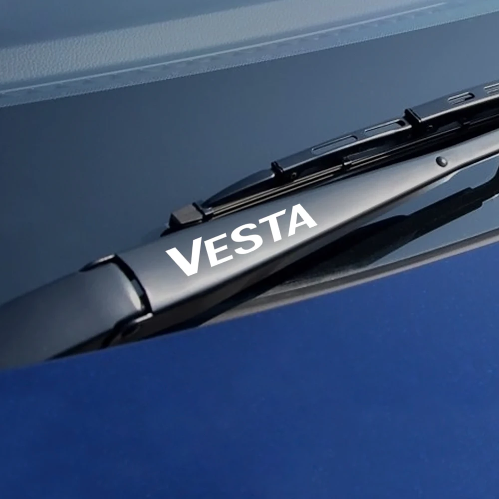 

4PCS Car Styling Window Wiper Stickers For Lada Vesta Reflective Vinyl Trim Stickers Captivation Decor Decals Auto Accessories