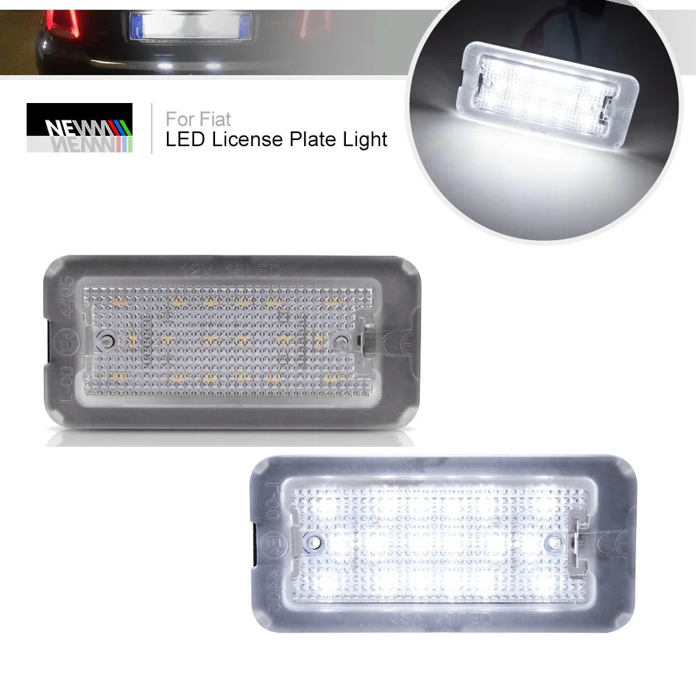 Canbus Led License Plate Lights For Fiat 500 Abarth 500 500c 2009 2010