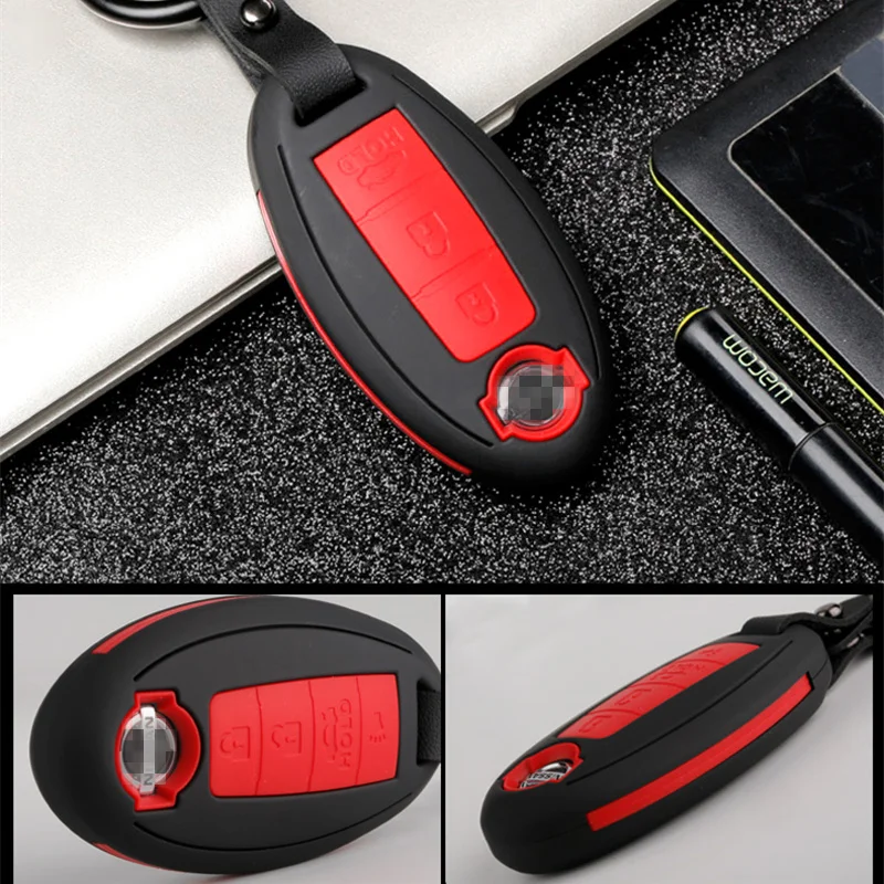 ABS пластиковый чехол для ключей автомобиля для Nissan 370Z Altima GT R Maxima Murano Rogue Sentra Auto KeyShell