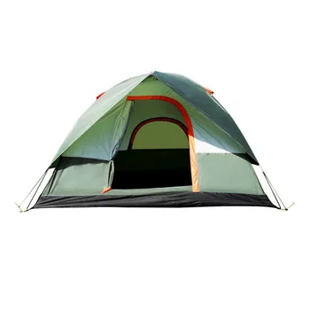 

High Quality Waterproof Double Layer 3 4 person Outdoor Camping Tent Hiking Beach Tent Tourist Bedroom Travel Marquee Tents