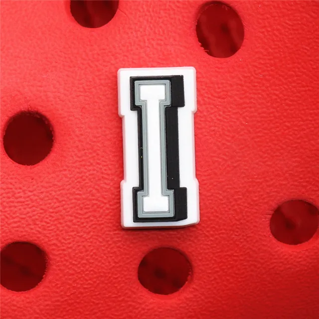 Original PVC Shoe Buckle Accessories DIY Combination English Alphabet Shoes Decoration Jibz for Croc Charms Bracelets Kids Gifts U165-I