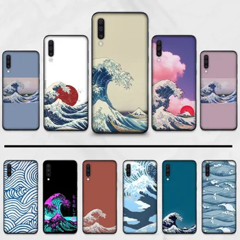 

The Big Wave of kanagawa Printing Phone Case cover Shell For Samsung S6 S7 edge S8 S9 S10 e plus A10 A50 A70 note8 J7 2017