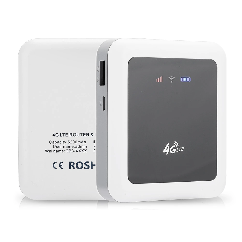 4G/3G Беспроводной Wi Fi роутер Мини Портативный универсальный без SIM карты белый