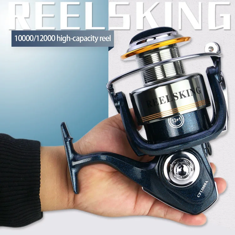 Рыболовная катушка Far Throw CF 10000/12000 серия 13 + 1 BB металлическая большой емкости