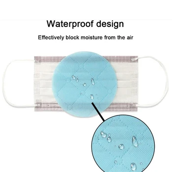 

50Pcs Round Disposable 3 Layer Masks Gasket Safety Anti Dust And Haze Breathable Mouth Mask Replacement Pad Square Cotton Mat