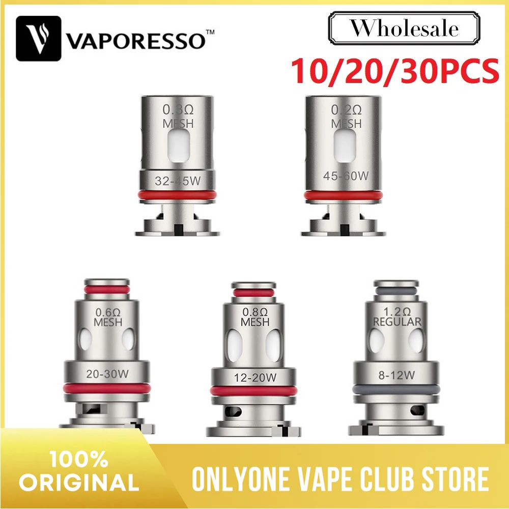 10 ~ 30 шт./лот оригинальный Vaporesso целевой PM80 GTX катушки 0.2ohm/0.3ohm Core головка Fit Pod