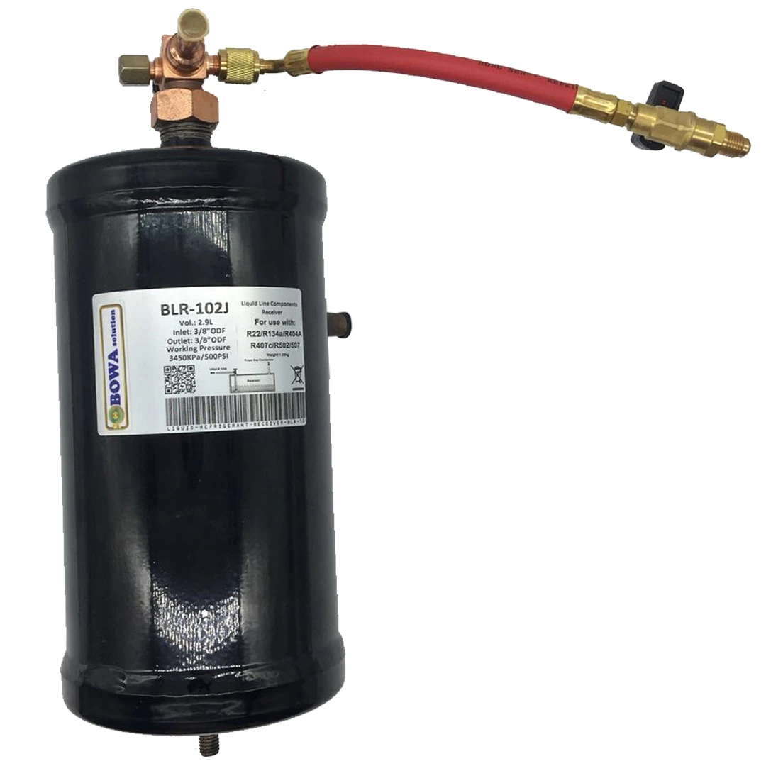 3L vertical liquid refrigerant receivers are installed in 4HP freezers