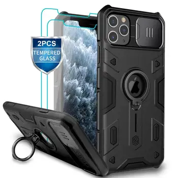 

Camera Protection for iPhone 11 Pro Max Ring stand Case ,NILLKIN Slide cover for iPhone 11 6.5 2019 Cover for iPhone 11 Pro case