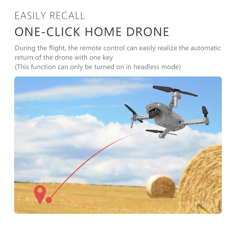 E88 Foldable 4K Mini Drone With RC Quadrocopter With WIFI FPV Wide Angle HD Camera Helicopter Height Keeping Drone Toys Boy Gift