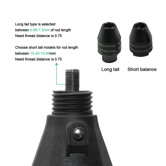 Mandrino Senza Chiave Per Trapano Dremel - 0.5-3.2 Mm, Adattatore M8 X 0.75 Mm, Per Utensili Rotanti - Foto 4