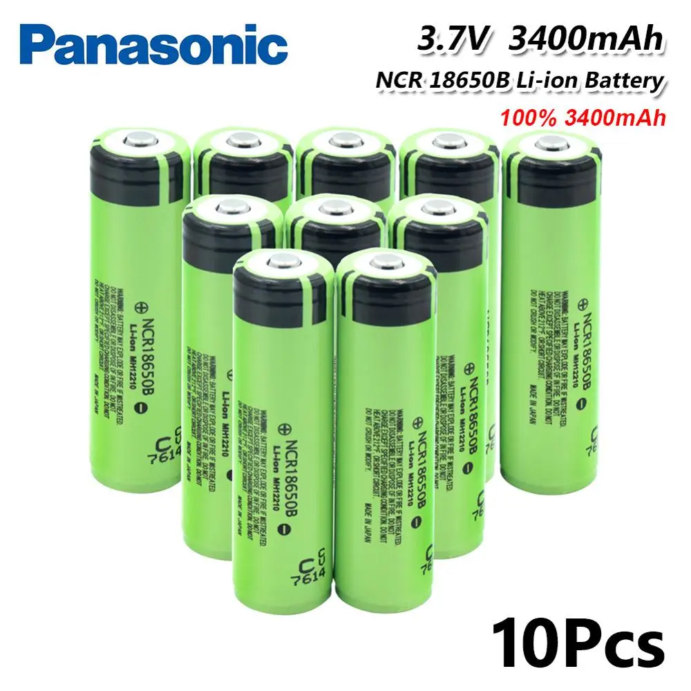 Panasonic NCR 18650B батарея с PCB li-ion 3,7 в 3400 мАч литиевая аккумуляторная батарея для Светодиодный Фонарь налобный фонарь Новинка