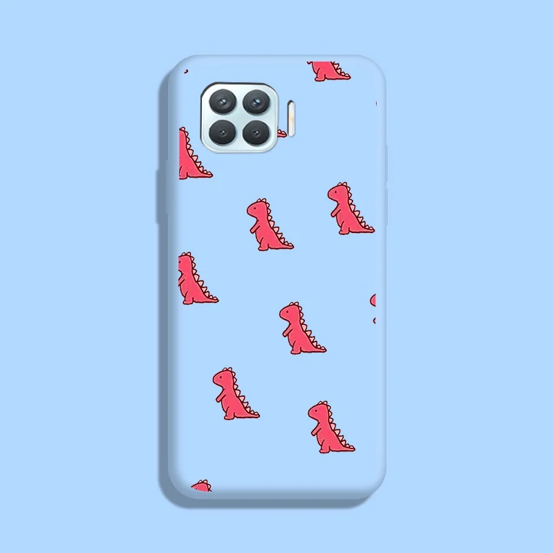 Dinosaur TPU Soft Shell For OPPO F17 Pro A93 4G Case Silicone Personality Tide Case For OPPO Reno 4 Lite Case Cute Fundas oppo flip cover Cases For OPPO