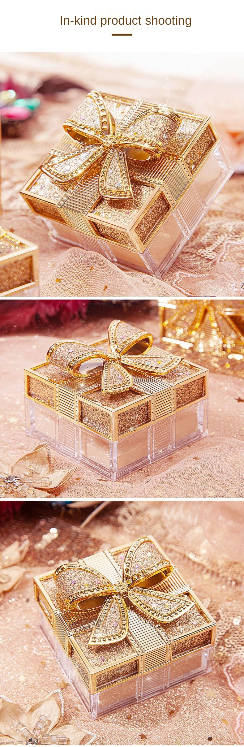 Impermeável do Revestimento do pó da Cara do Óleo-controle Leve e Durável do pó de Seda do ar de Mackandy Bowknot pó 10 High Quality Beleza e saúde