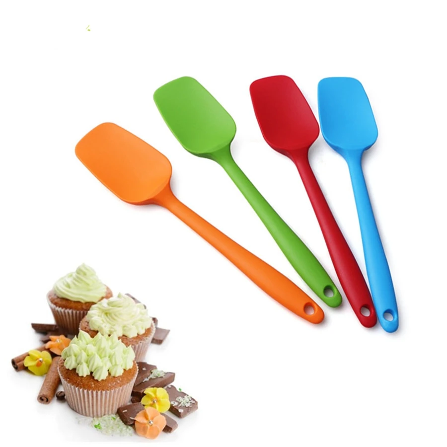 20 Pcs Seamless Silicone Spoon Spatula BPA Free Kitchen Scraper Utensil for Baking and Cooking Ice Cream Scoop