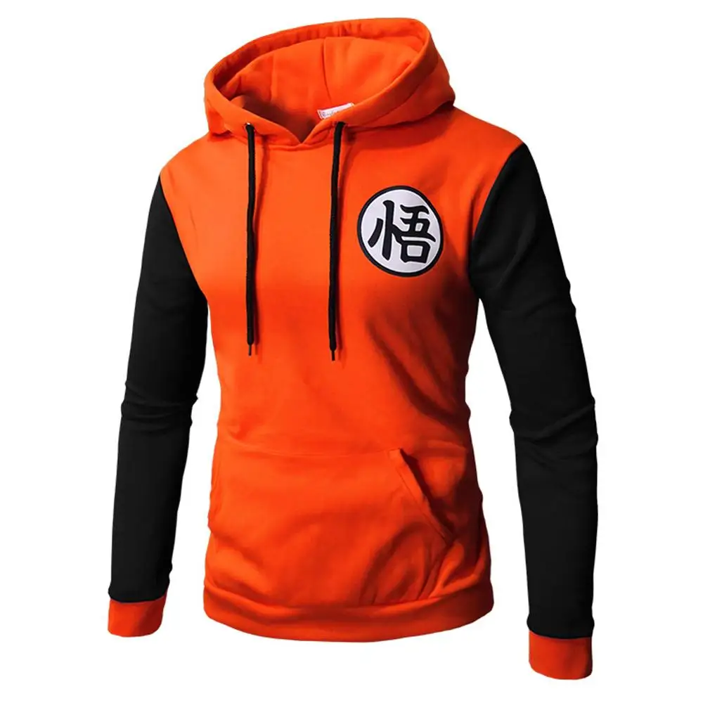 Autumn Winter Men's patchwork Hoodies dragon ball Z goku Men's casual baseball uniform sweatershirt Hoodie men clothing Autumn Winter Men's patchwork Hoodies dragon ball Z goku Men's casual baseball uniform sweatershirt Hoodie men clothing