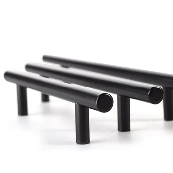 

comtemporary Style Hollow Core Stainless Teel material Mat black color Cabinet etc furniture door handle drawer pull