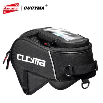 

CUCYMA Motorcycle Bag Moto Tank Bag Mobile Phone Navigation Bag Multifunctional Oil Fuel Bag Moto Package Magnetic Fixed Straps