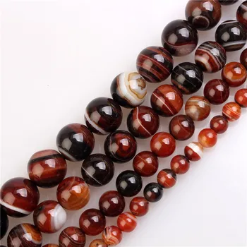

Dream Stripe Agates Gemstone Beads 6 8 10 12mm Round Loose Beads Fit DIy Bracelet Jewelry Making