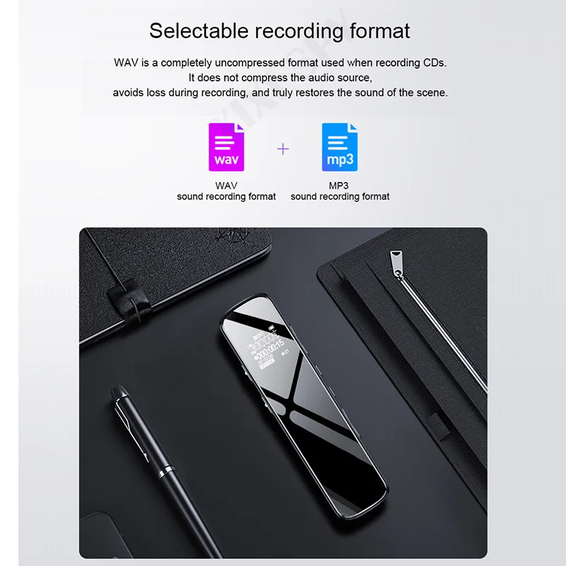 Диктофон диктофон звук мини аудио mp3 плеер профессиональная цифровая запись HD