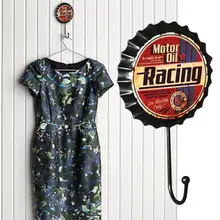 Новая Ретро креативная пивная Крышка с крючком "Motor Oil Racing" персонаж крючок гардеробная одежда крючок для дома настенные ремесла Iro
