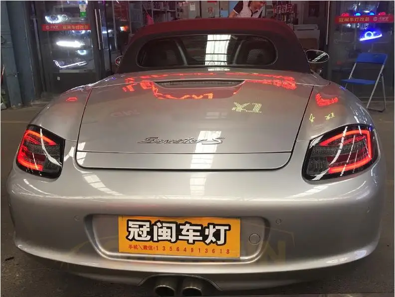 Задний фонарь для автомобиля Porsche Cayman 987 2005-2008 светодиодный задние фары, противотуманные фары Дневные ходовые огни DRL Тюнинг автомобилей Автомобильные аксессуары