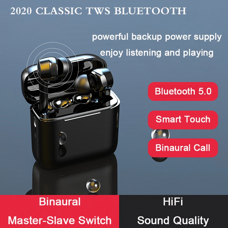 3D стерео tws bluetooth наушники истинные беспроводные BT09 шумоподавление handsfree Наушники
