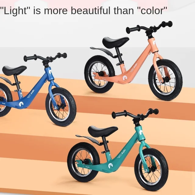 LazyChild 1-3-6 Years Old Baby Scooter Non-pedal Bicycle 12 Inch Children's Balance Bike Baby's Gift Children's Bicycle 2021 New 2