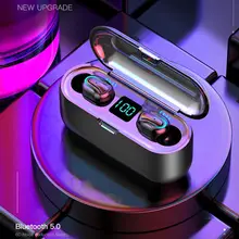 New Waterproof 8D Surround Sound Bluetooth 5 0 Earphone LED Battery Capacity Display Portable Wireless Headset Accessories