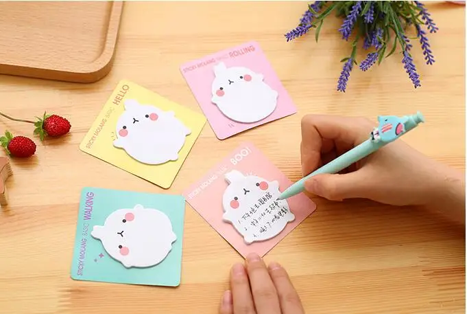 1 шт./лот MOLANG POINT Новинка Kawaii Potato Rabbit дизайн блокнот для записей сообщение Примечание подарок офисные школьные принадлежности