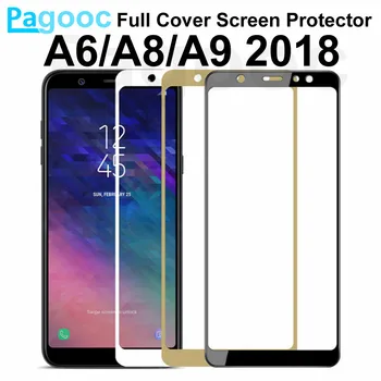 

Protective Glass on For Samsung Galaxy A6 A8 Plus 2018 Screen Protector For Samsung A3 A5 A7 2016 2017 2018 Tempered Glass Film