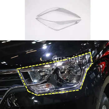 

For Hyundai Starex H-1 2018 2019 2020 Car Front Head Light Lamp Detector Frame Stick Styling ABS Chrome Trim Cover 2pcs