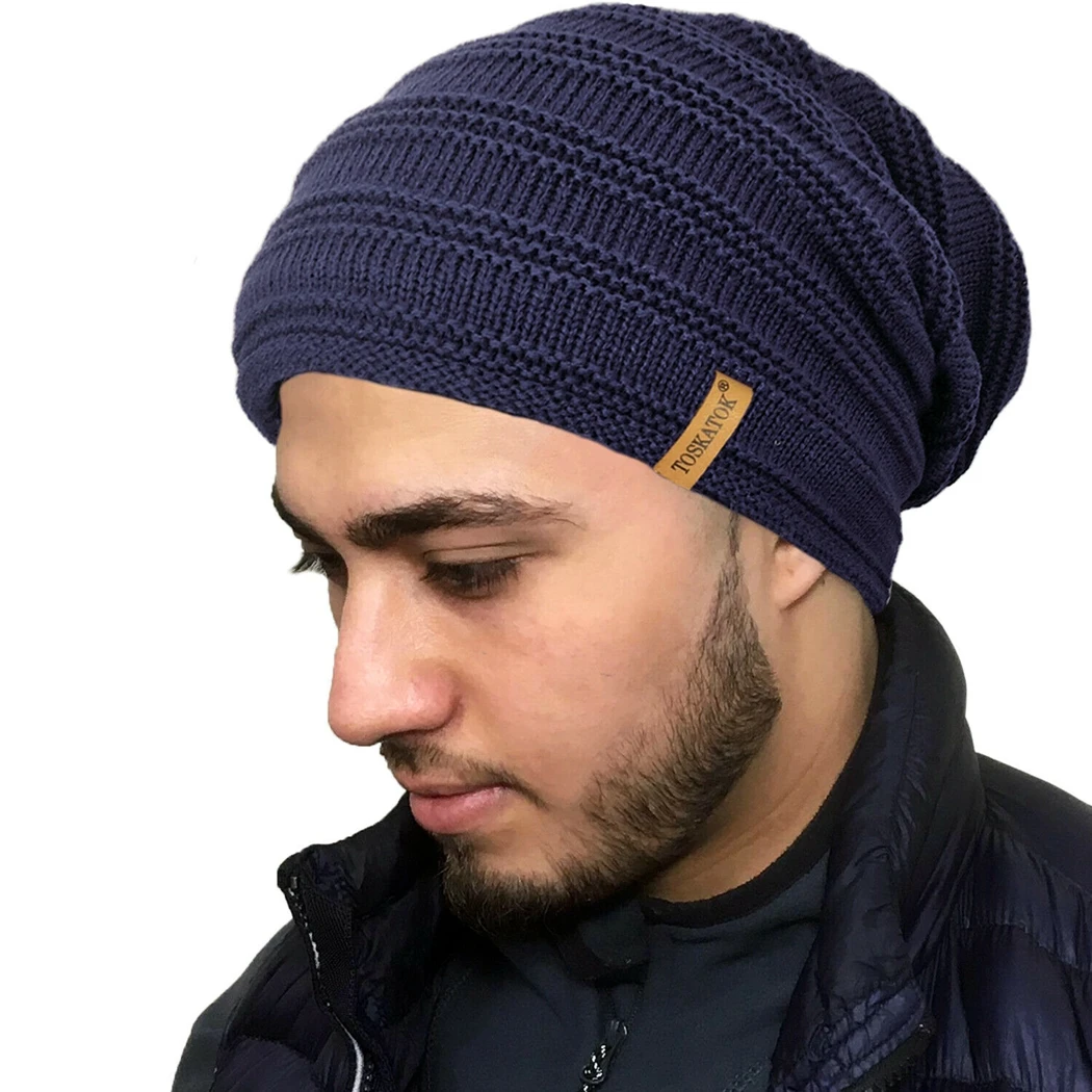 hat 04 Зимние теплые Вязаные Лыжные шапки, Лыжные шапки, кольцо для шляпы, шарф, Наборы для мужчин, уплотненные плюшевые наушники, береты-кепки и глушители, мужские - Цвет: hat 04