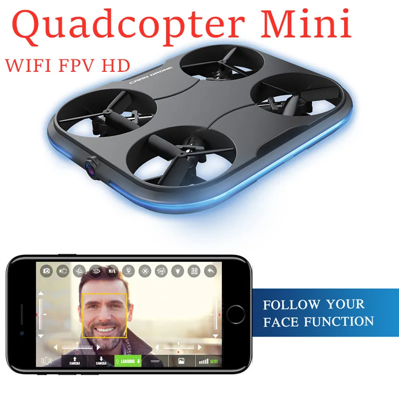 $38.6 Quadcopter Mini Drone RC Toy Card K150 720p WIFI FPV HD Camera Optical Flow RC Helicopters Quadcopt