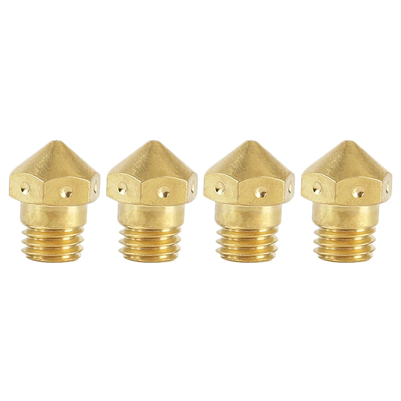 

3D Printer Extruder Accessories Mk10 Threaded Brass Nozzle 1.75/0.4Mm for Wanhao I3 Plus
