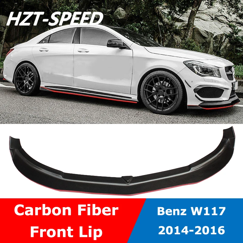 W117 R Стиль красный край автомобильный протектор бампер передний губа Лопата