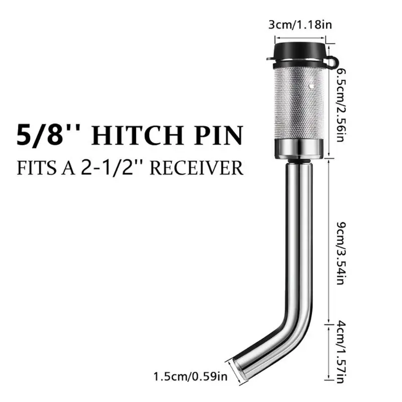 Hitch Pin Lock 1/2" 5/8" Dual Receiver Locking Trailer for Class