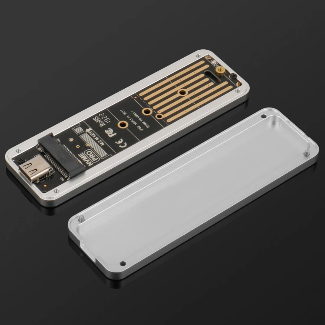 Алюминиевый корпус JEYI SuperCar m.2 SATA для мобильного SSD 3 1 Optibay m2 USB3.1 NGFF PCIE U.2 PCI