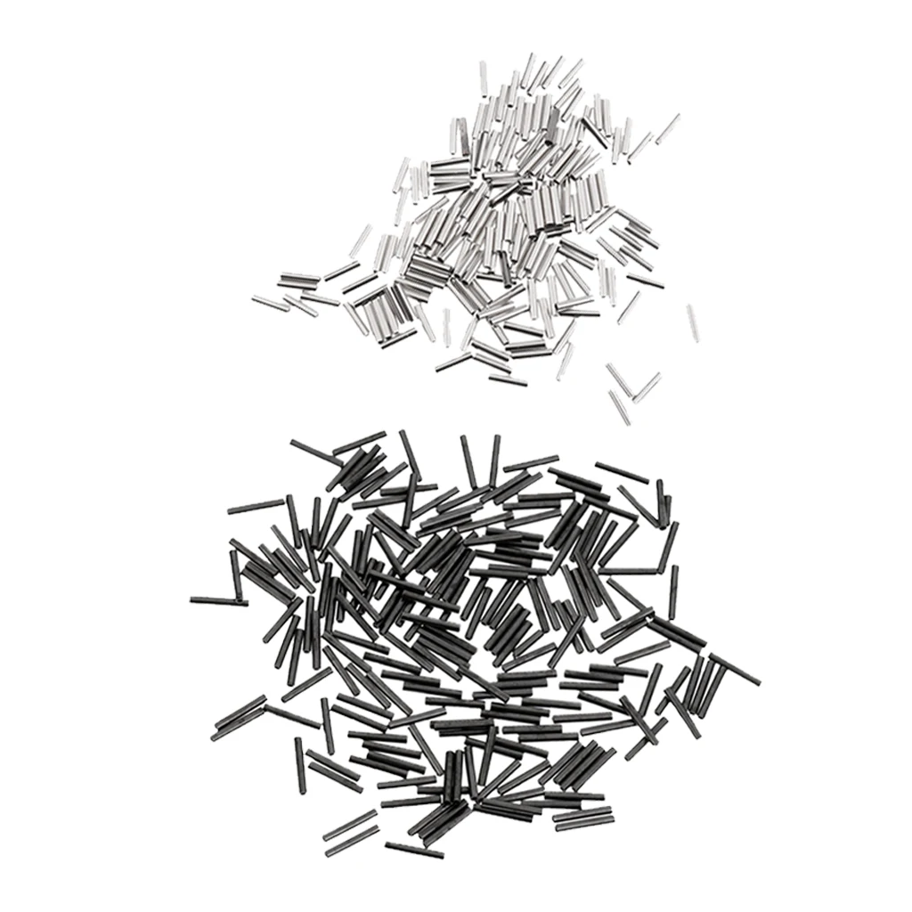 400x Single Fishing Crimps Sleeves Copper Tube Fishing Connector Wire Traces