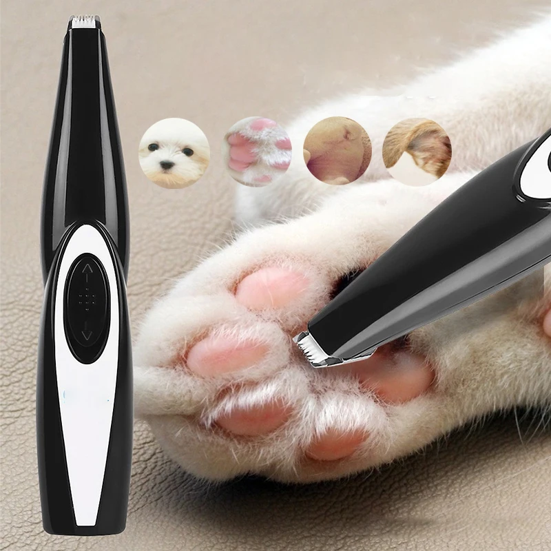 Dog Cat Foot Hair Trimmer Dog Clippers Professional Pet Grooming USB