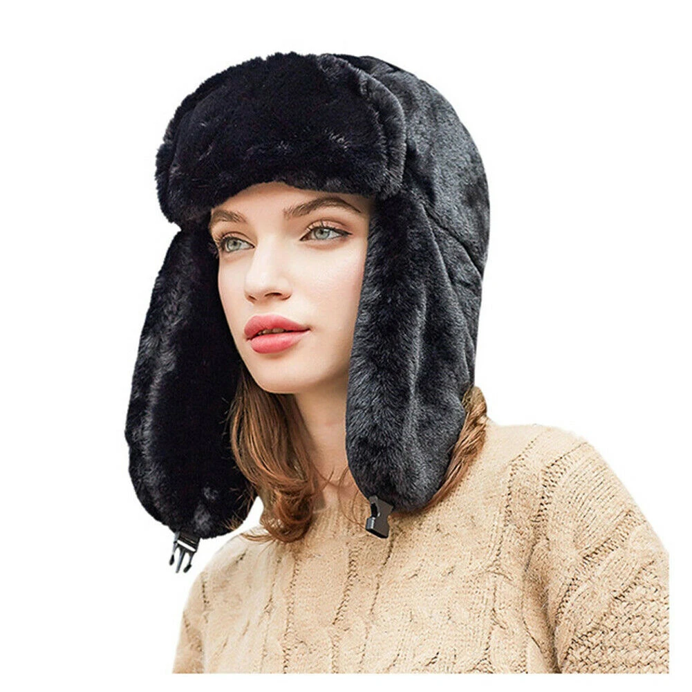 Women's bomber hats faux fur Clearance