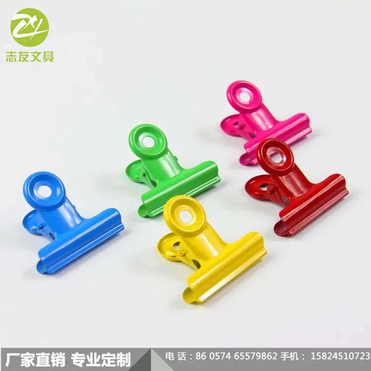 Color 22 Mm Metal Ticket Folder Stainless Steel Clip Strong Type Steel Clip Fast Delivery [Can Be Customized Color]