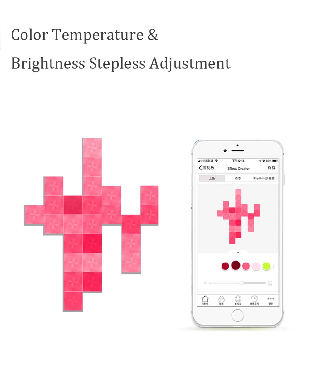 Ночной светильник Nanoleaf квадратный полноцветный умный нечетный светильник для работы с Mijia для Apple Homekit Google Home настройка на заказ